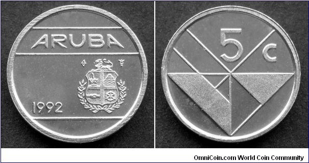 Aruba 5 cents.
1992