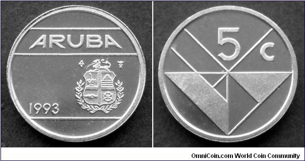 Aruba 5 cents.
1993