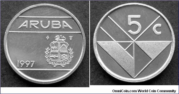 Aruba 5 cents.
1997