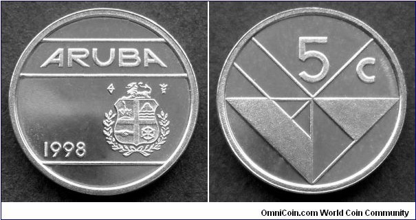 Aruba 5 cents.
1998