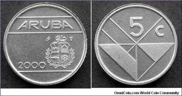 Aruba 5 cents.
2000