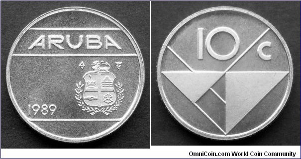 Aruba 10 cents.
1989