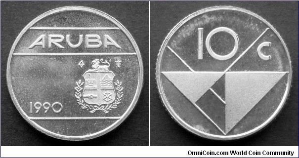 Aruba 10 cents.
1990