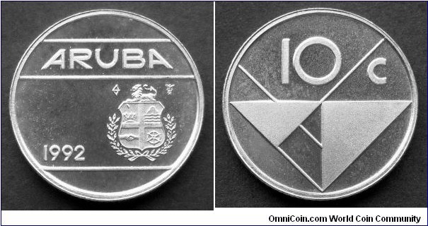 Aruba 10 cents.
1992