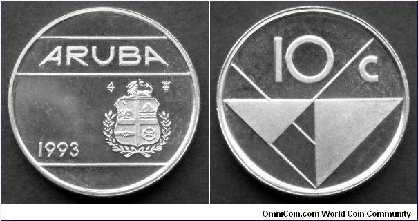 Aruba 10 cents.
1993