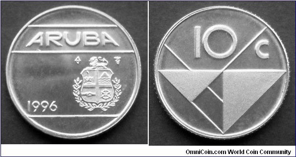 Aruba 10 cents.
1996