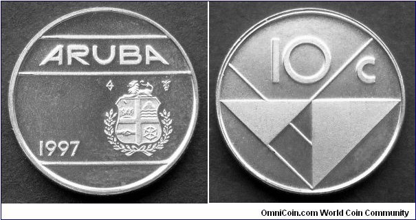 Aruba 10 cents.
1997