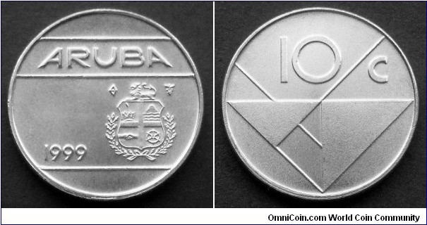 Aruba 10 cents.
1999