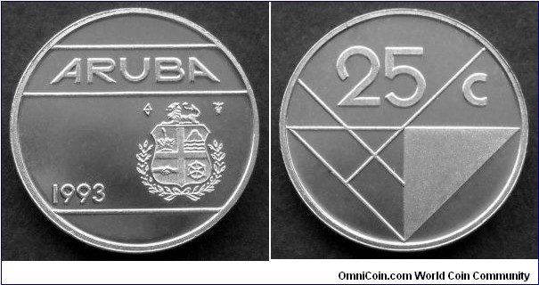 Aruba 25 cents.
1993