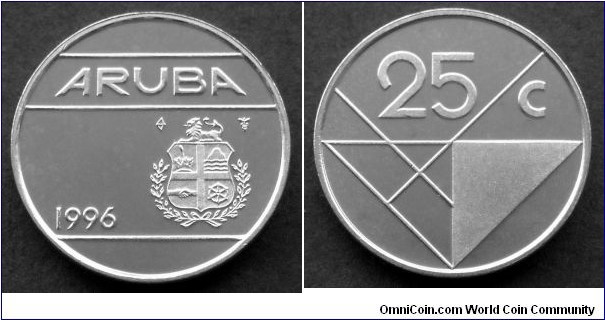 Aruba 25 cents.
1996