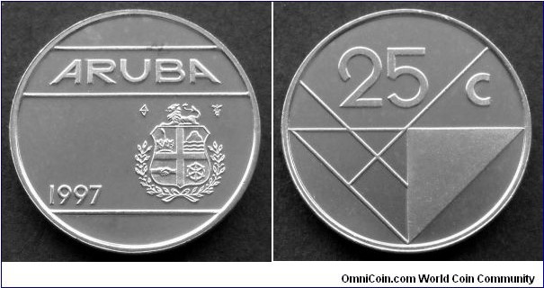 Aruba 25 cents.
1997