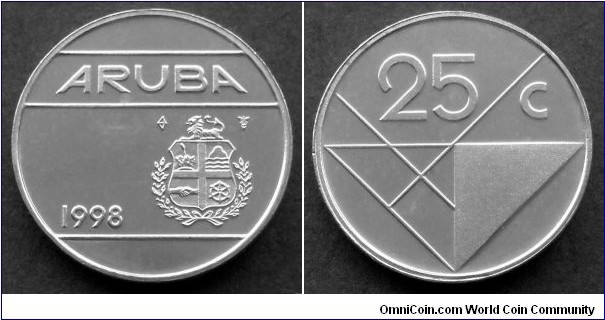 Aruba 25 cents.
1998 (II)