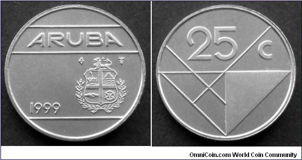 Aruba 25 cents.
1999