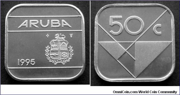 Aruba 50 cents.
1995