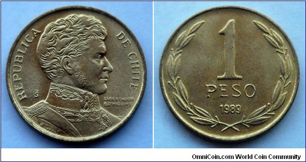 Chile 1 peso.
1989