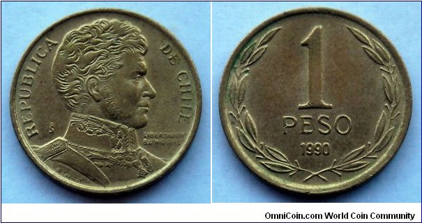 Chile 1 peso.
1990