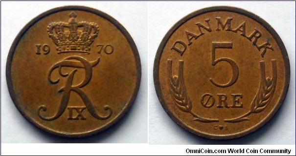 Denmark 5 ore.
1970