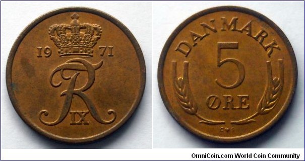 Denmark 5 ore.
1971