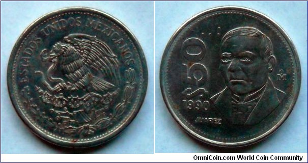 Mexico 50 pesos.
1990