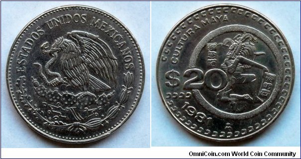 Mexico 20 pesos.
1981 (II)