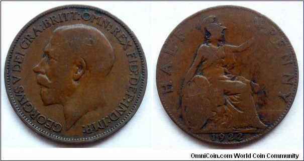 Half penny 1922