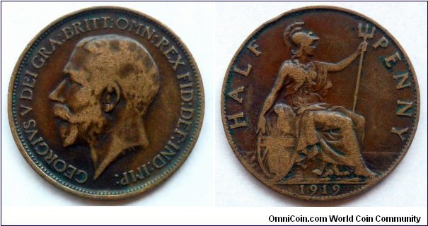 Half penny 1919