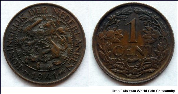 Netherlands 1 cent.
1941