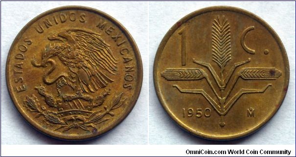 Mexico 1 centavo.
1950 (II)
