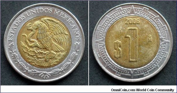 Mexico 1 peso.
2006
