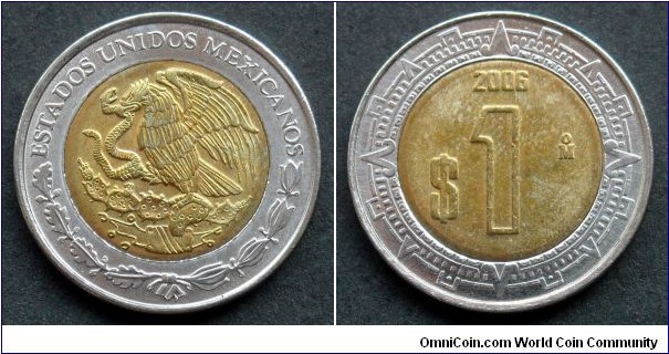 Mexico 1 peso.
2006