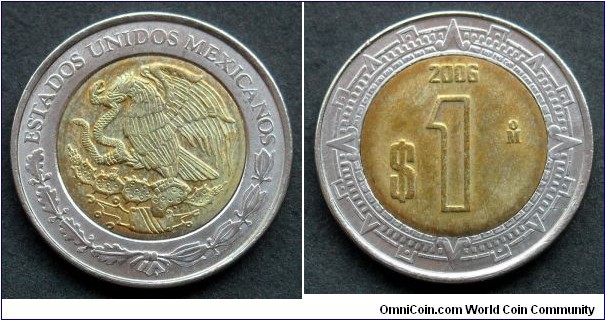 Mexico 1 peso.
2006 (II)