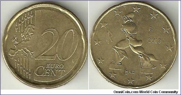 20 Euro Cent (Sculpture by Umberto Boccioni)