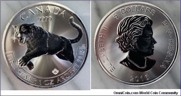 1 oz Silver Predator Series Cougar