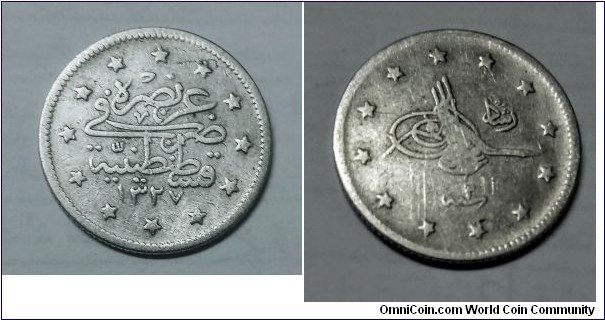 1 ghirish , Ottoman empire, silver, Istanbul
