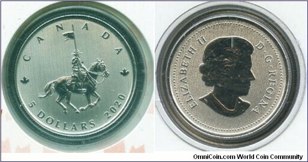 $5 RCMP Canada's National Police Force 100th Anniversary