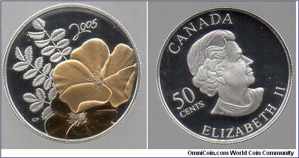 50c Golden Rose
