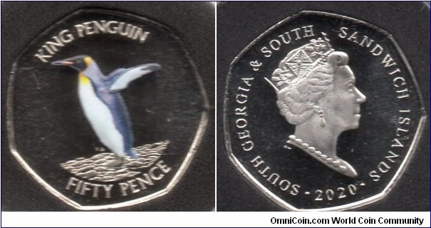 50p King Penguin