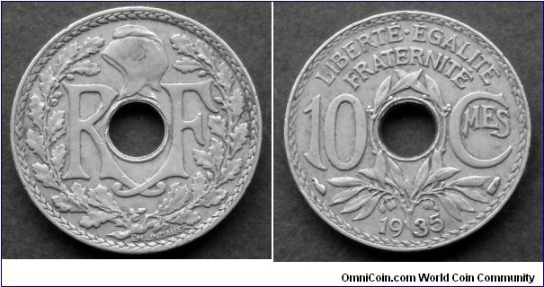 France 10 centimes.
1935