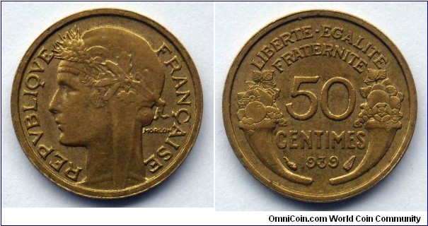France 50 centimes.
1939 (III)