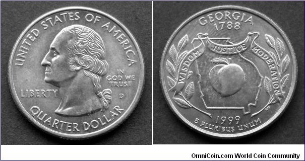 1999 D State quarter Georgia