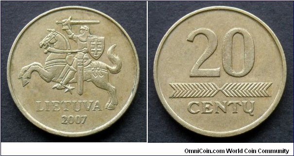 Lithuania 20 centu.
2007