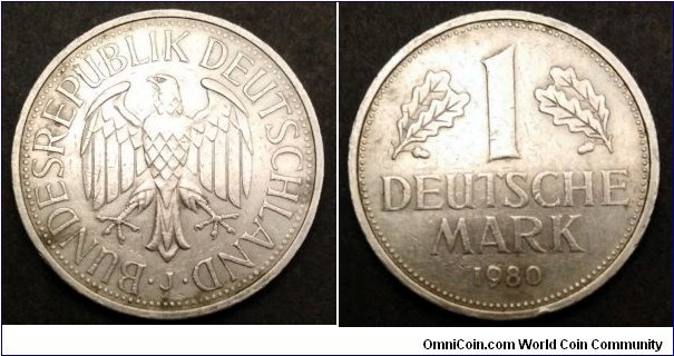German Federal Republic (West Germany) 1 mark.
1980 J