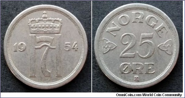 Norway 25 ore.
1954