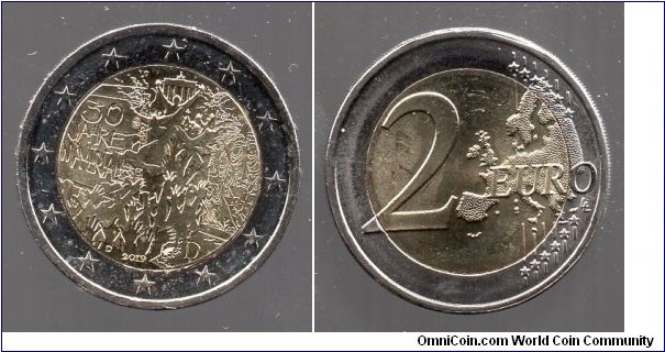 2e The 30th anniversary of the fall of the Berlin wall Mint Mark D=Munich