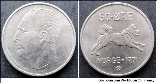 Norway 50 ore.
1971