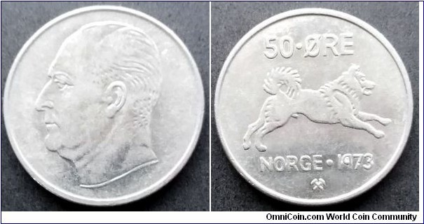 Norway 50 ore.
1973