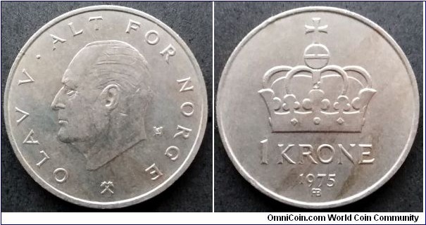 Norway 1 krone.
1975