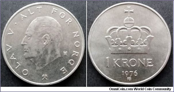 Norway 1 krone.
1976
