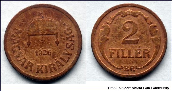 Hungary 2 filler.
1926 (II)