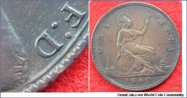 UK penny. Freeman 015. Gouby T-Gd. About VF. [07221]
